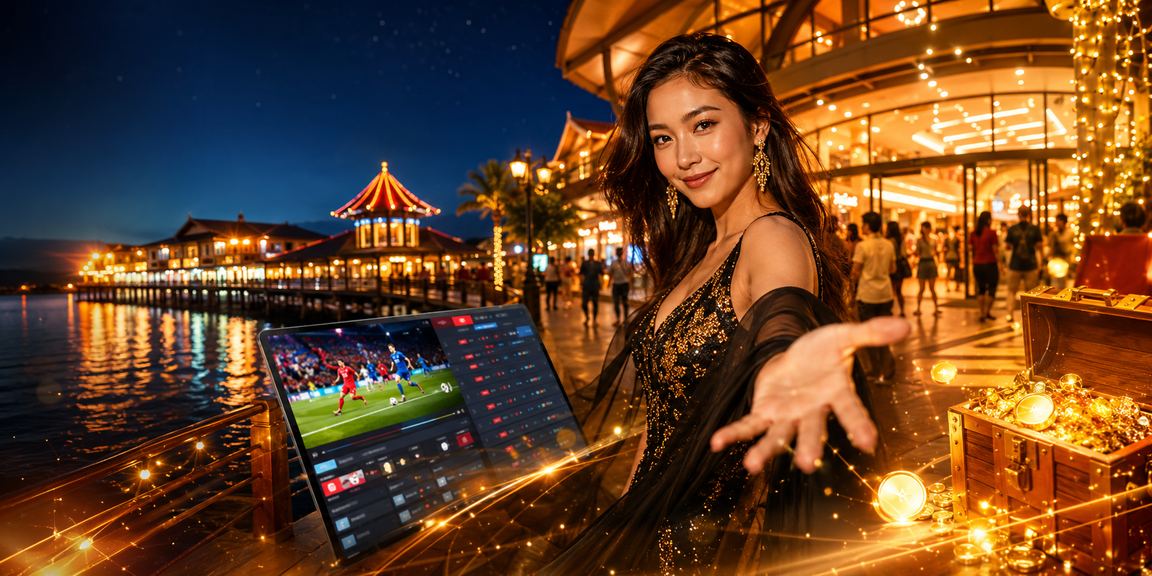 Suasana kasino hiburan bergaya Malaysia dengan meja Roulette langsung